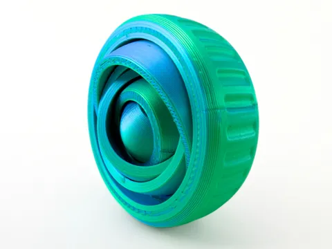 Objeto manipulable: 5 Ring Gyro Fidget Toy - Print in Place — referencia de MakerWorld
