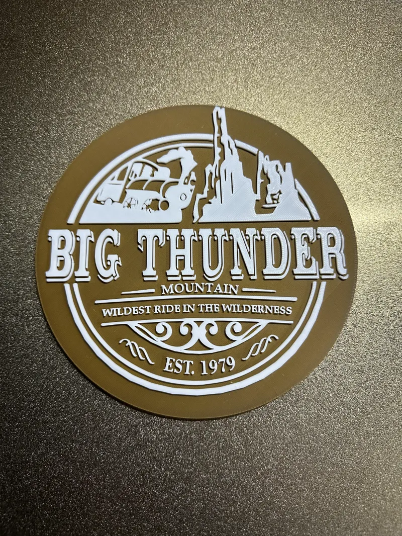 Disney's Big Thunder Mountain plate