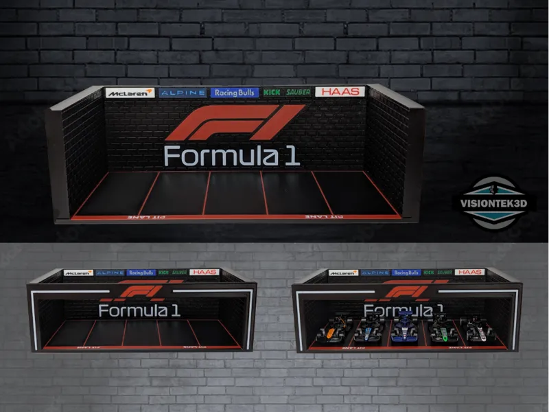 1:64 Scale Garage Diorama - Formula 1