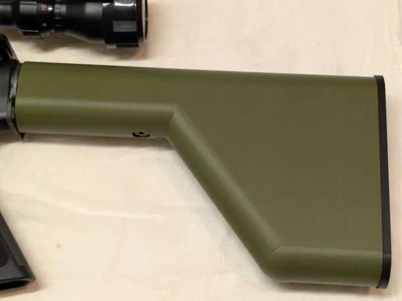 Buffer tube solid stock with storage