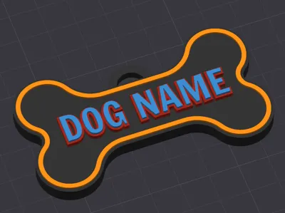 Dog Tag Blank with NFC Chip