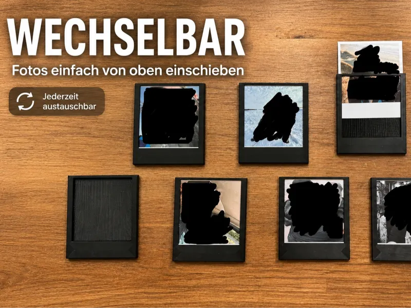 Polaroid Photo Frame Easy Swap Wall Display