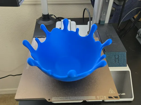 Coupe décorative éclaboussure d'eau