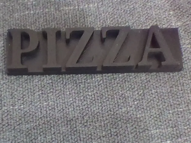 Pizza plaque 