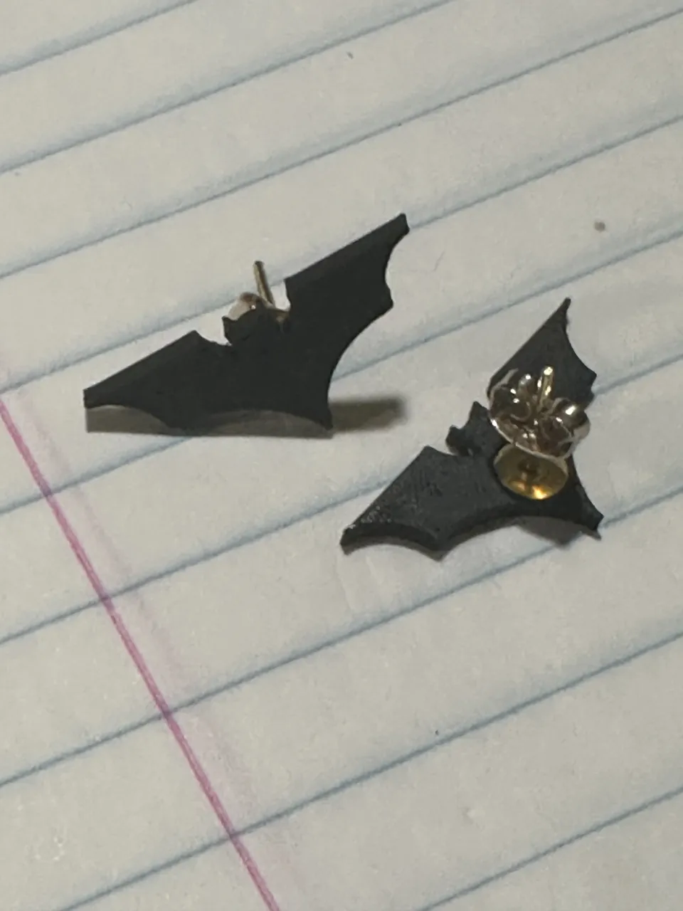 Batarang Stud Earring view 2