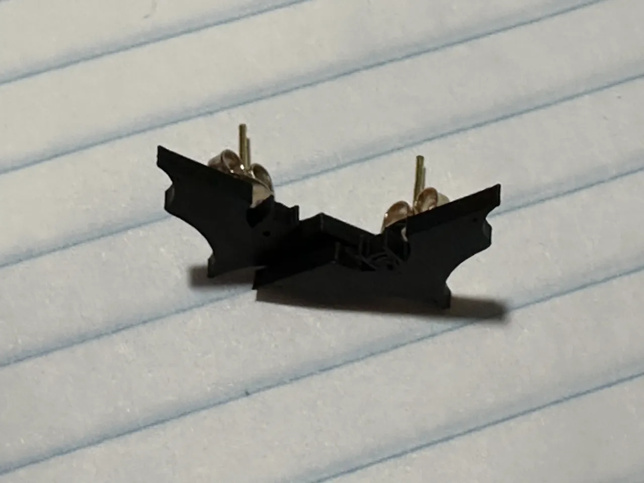 Batarang Stud Earring view 4