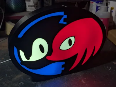 Sonic and Knuckles Light Box