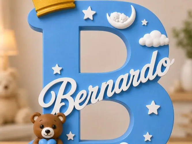 A letra B de Bernardo decorada