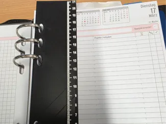 Chronoplan A5 Terminplaner Register mit Lineal