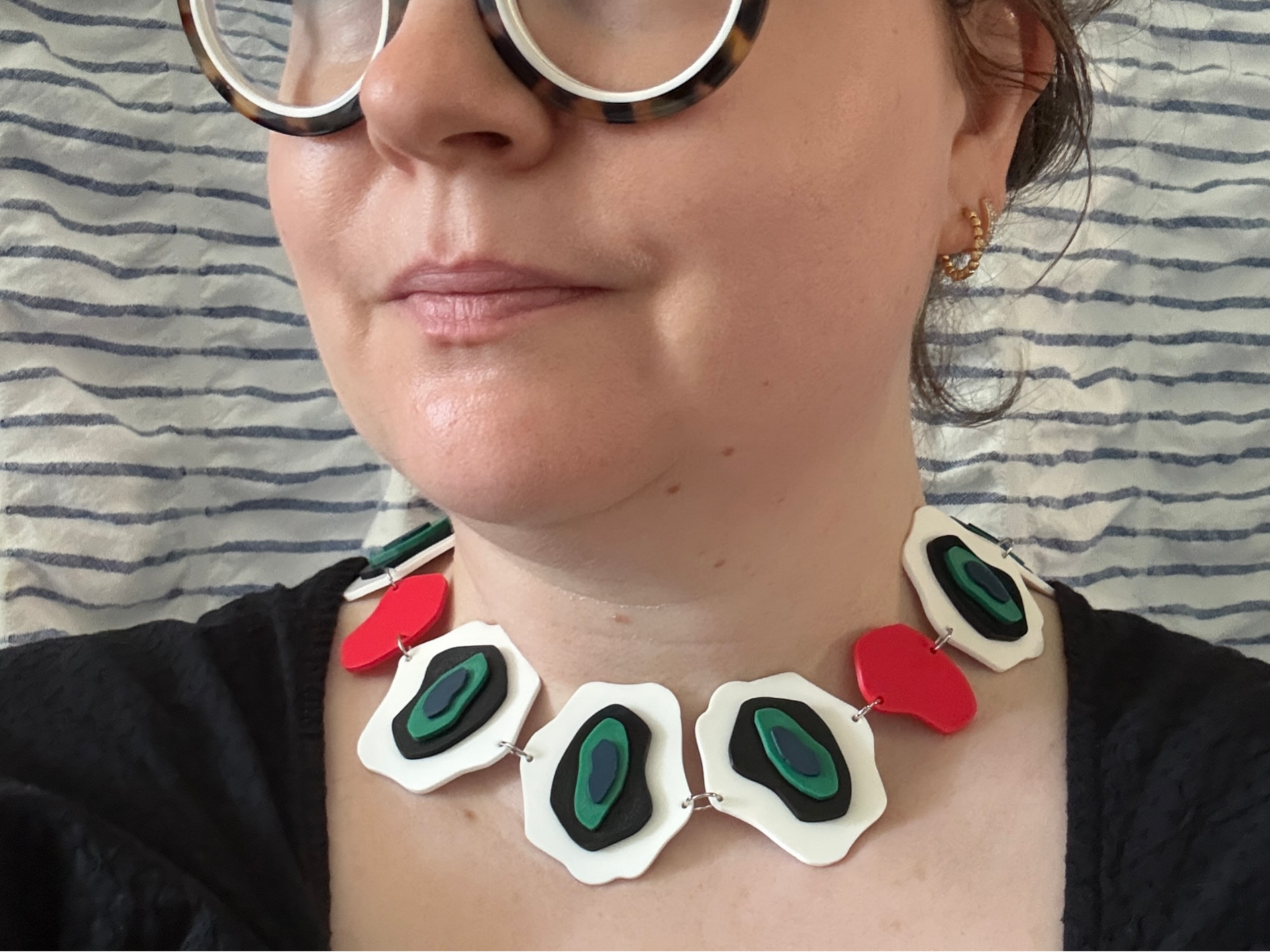 Modern Abstract Statement Necklace