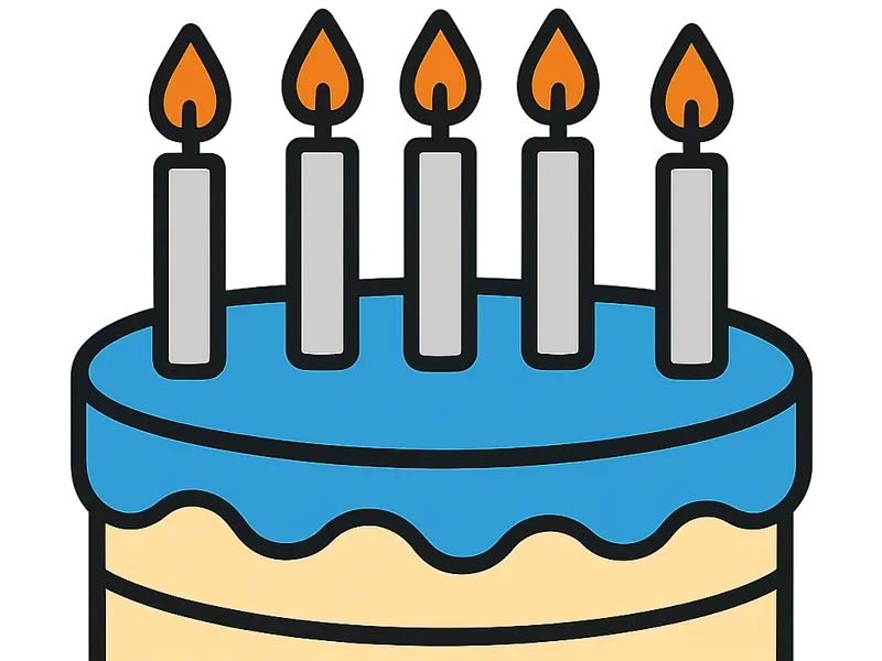 Birthday Cake Magnet