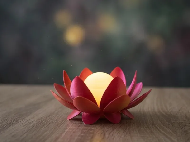 Leuchtende Lotusblüte