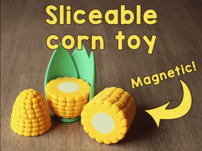 Sliceable magnetic corn