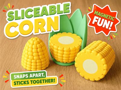 Sliceable magnetic corn
