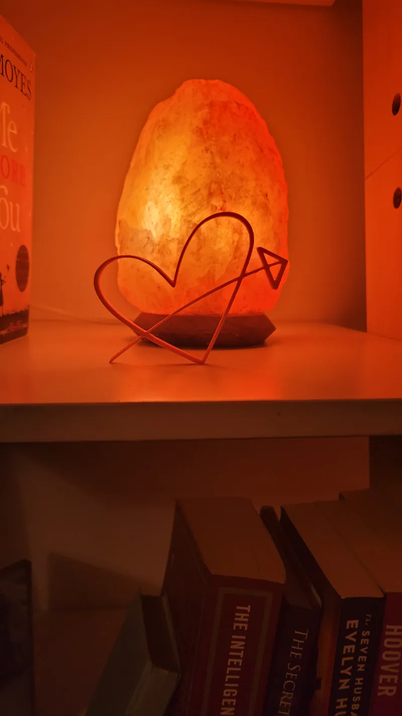Minimalist Heart and Arrow Line Art | Ethereal Heart Statue | Minimalist Arrow through Heart Art