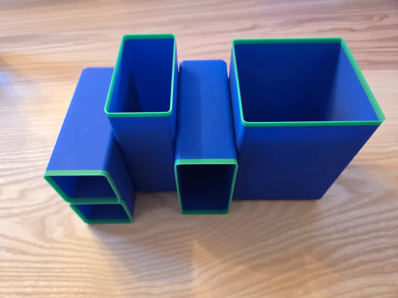 gridfinity boxes 13u (91 mm) high including bottom
