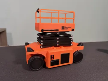 Modelo para impresión 3D: Cyberbrick Scissor Lift — vista de referencia 3