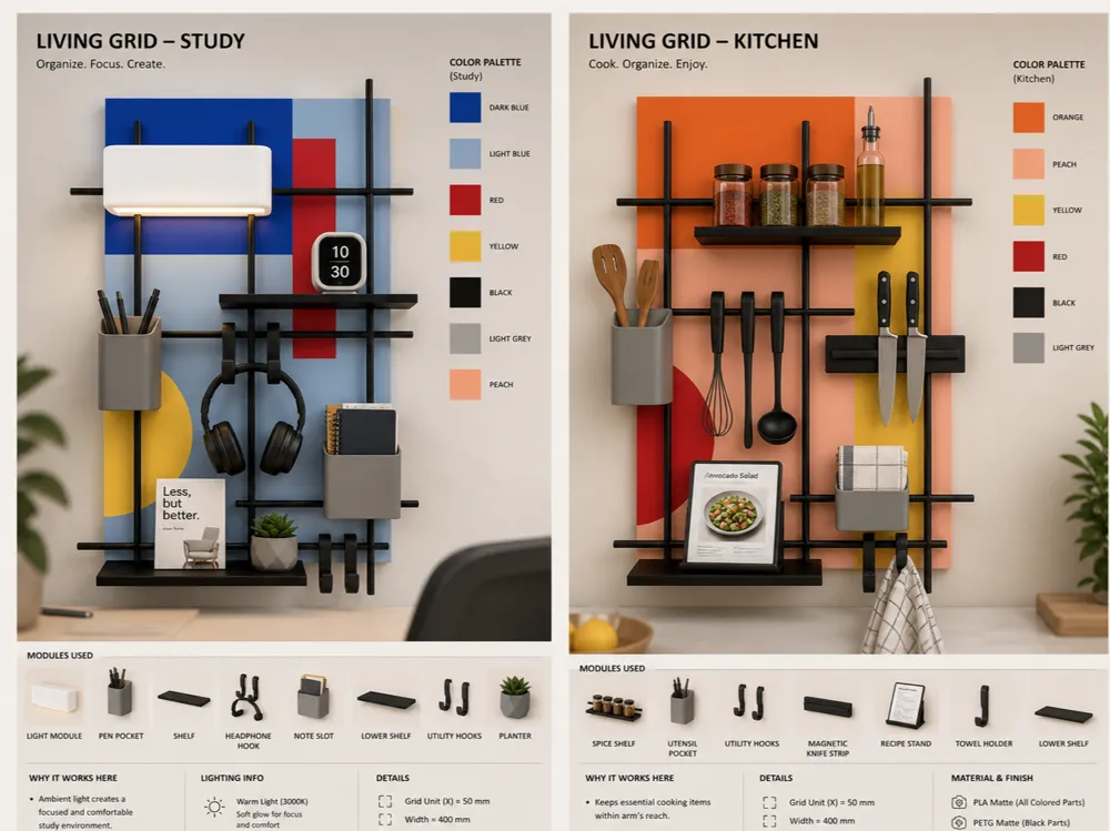 KYRO - Modular Wall System - Free 3D Print Model - MakerWorld