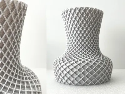 Rise up double spiral vase for Faux flowers