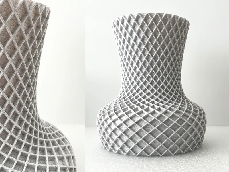 Rise up double spiral vase for Faux flowers