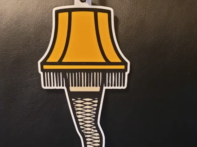 Leg Lamp Pendant and Earrings