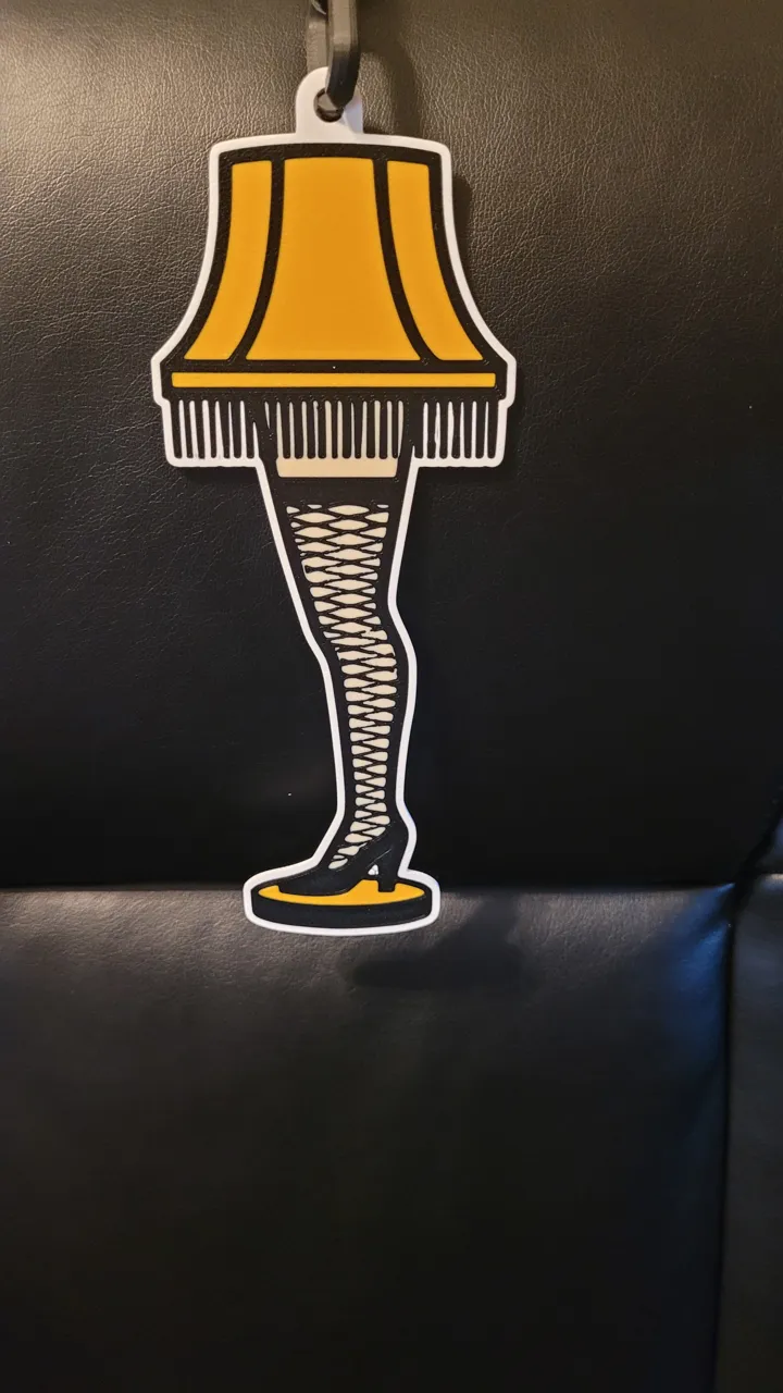Leg Lamp Pendant and Earrings view 3