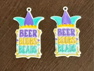 Mardi Gras #3 earrings