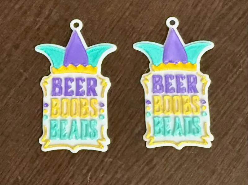 Mardi Gras #3 earrings