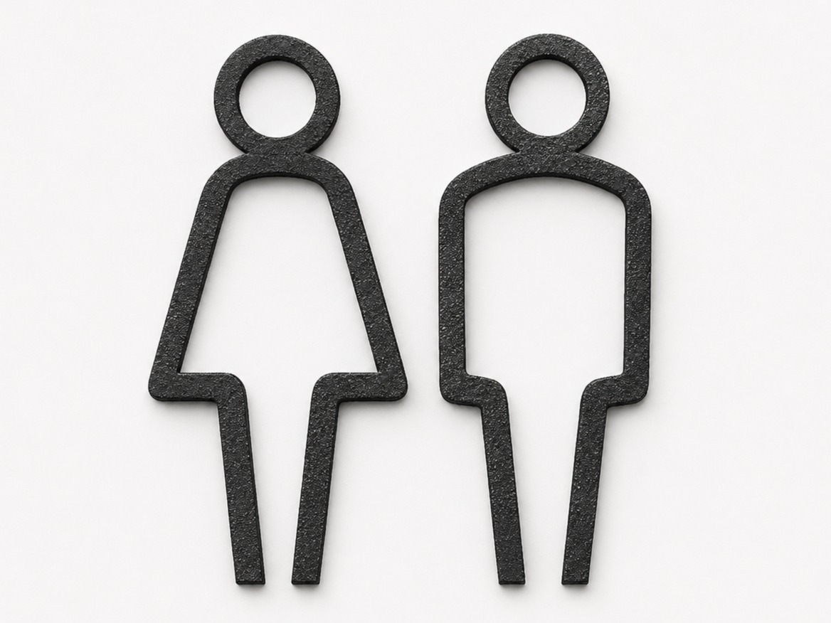 Toiletten WC Türschild