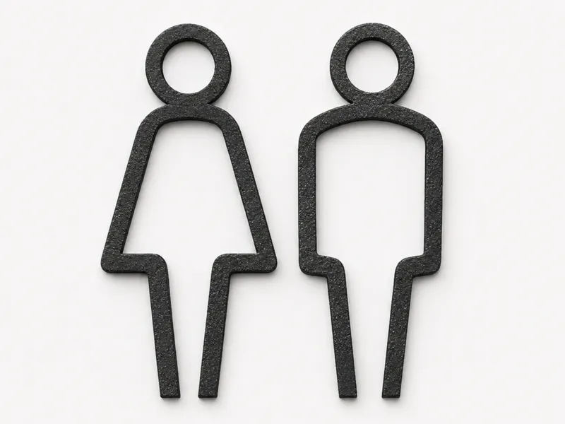Toiletten WC Türschild