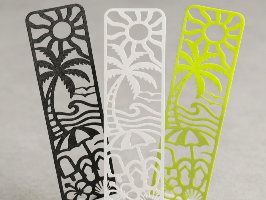 Summer Cutout Bookmark | Fast Single-Color Print