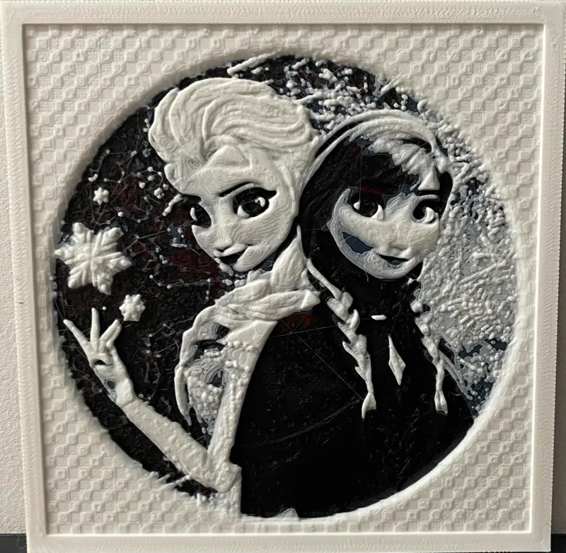 Elsa & Anna Frozen HueForge