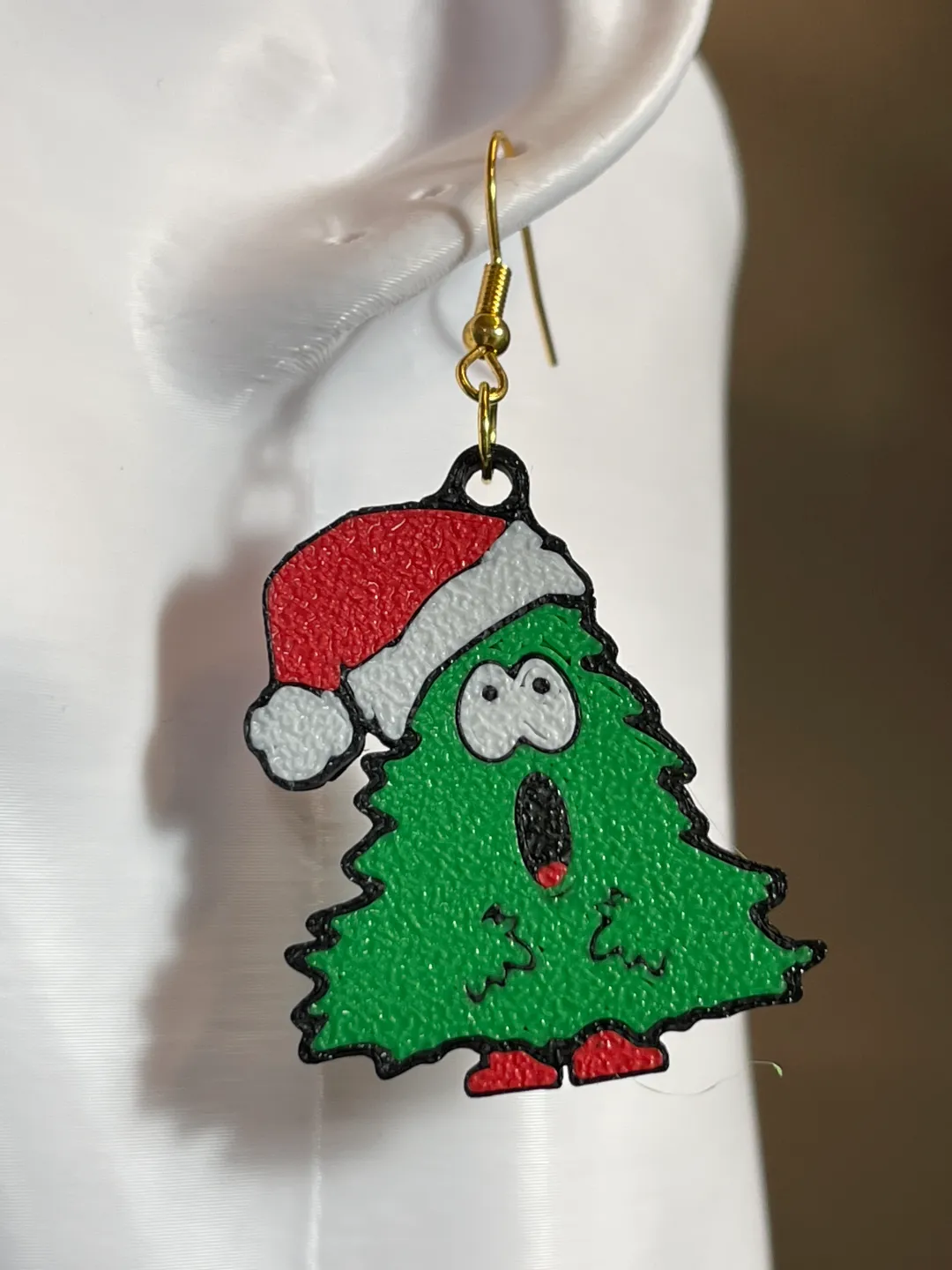 Christmas Tree Earrings view 4