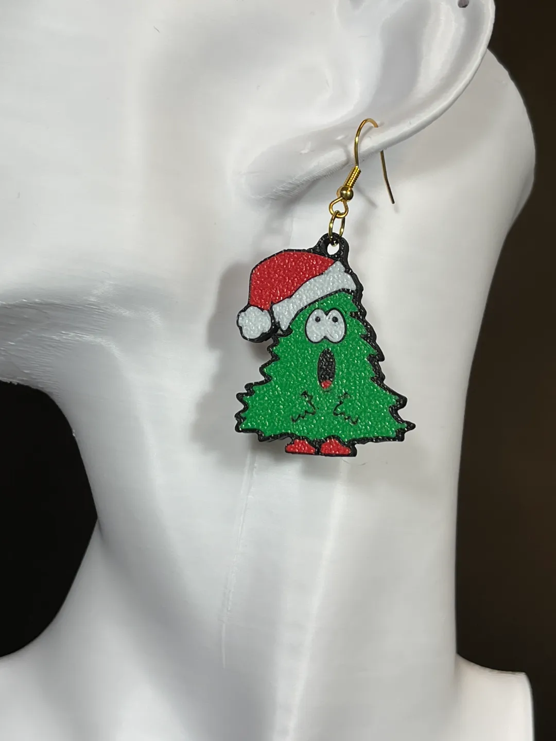Christmas Tree Earrings view 3