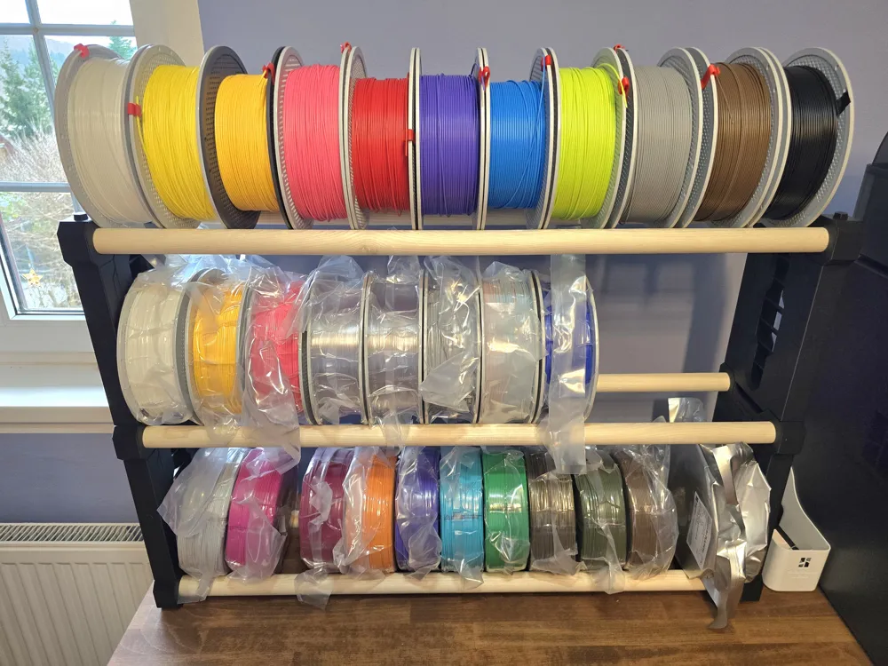 CyberRack: Heavy Duty Modular Filament Storage - Free 3D Print Model ...
