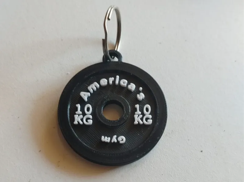 Llavero pesa personalizable