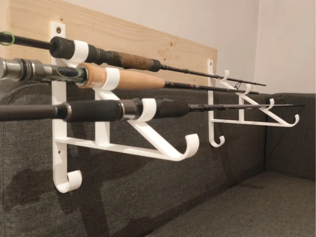 Fish Rack Stl Fishing Rod Rack for 5 Rods - Free 3D Print Model - MakerWorld