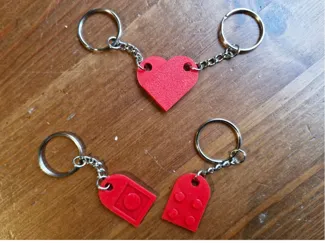 Secret Love Brick Keychain