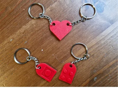 Secret Love Brick Keychain
