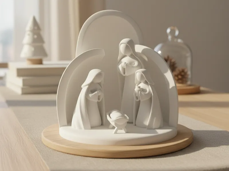 Christmas Nativity Scene - Minimalist Decor