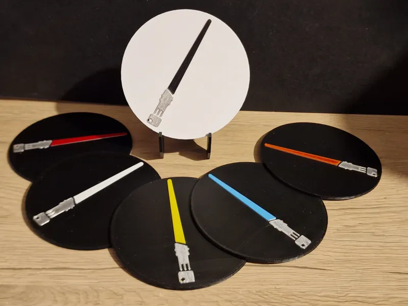 Lightsaber coasters (NO AMS)