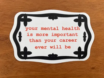 Mental Health IS More Important