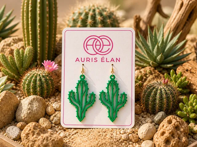 Cactus Élan Earrings