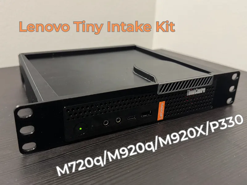 Lenovo M720q/M920q/M920X/P330 Intake mod, 10" Rack