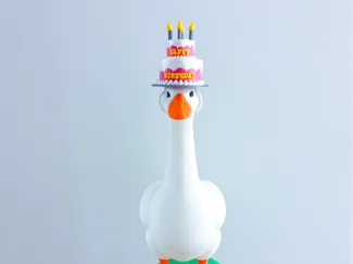 Birthday Hat Desk Goose Gear