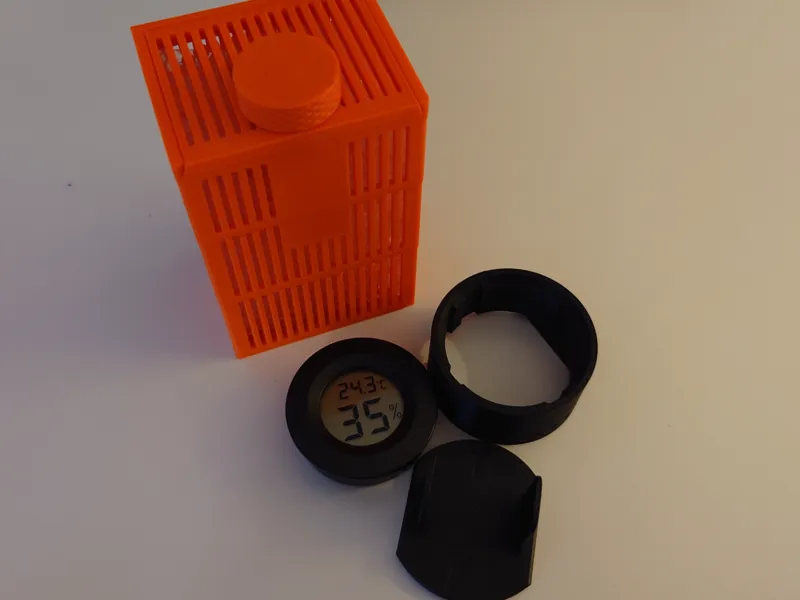 Python - Hygrometer Holder for Silica Gel Box