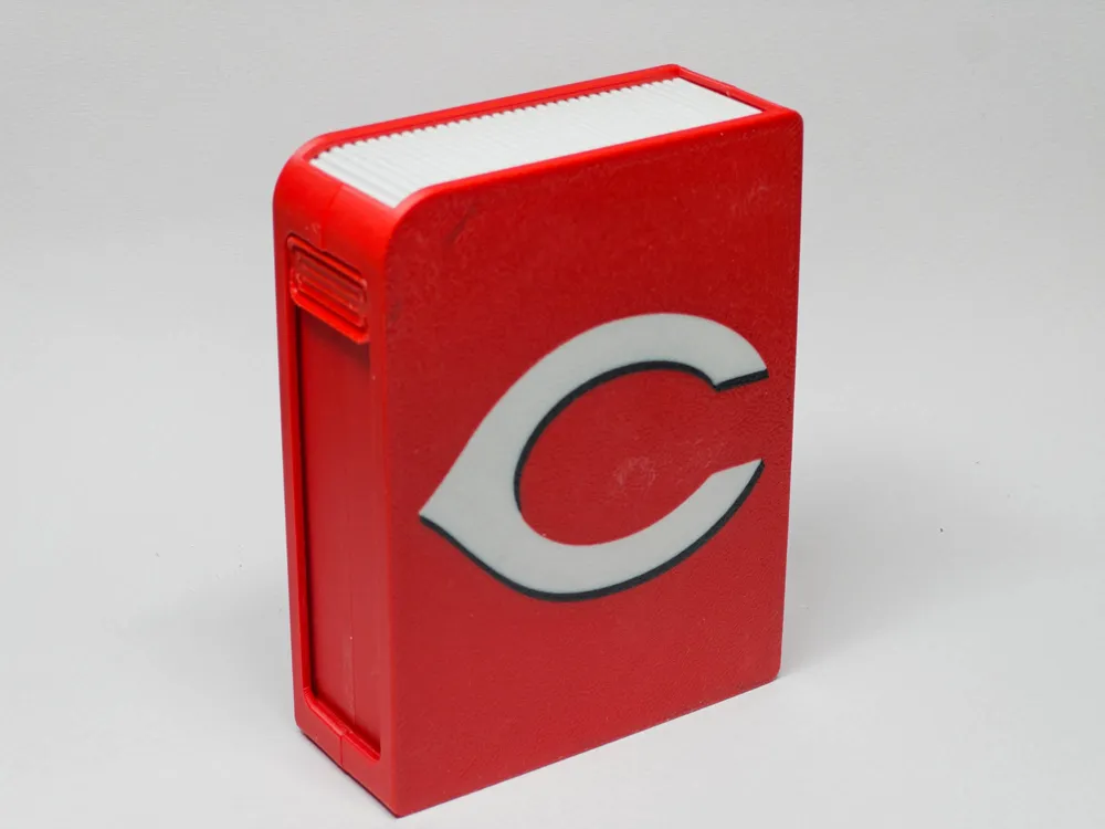 Cincinnati Reds Pill Box Baseball Card Box - Cincinnati Reds - Free 3D Print Model - MakerWorld