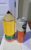 Slim 12 oz can - Pencil Coozie-2 Plates