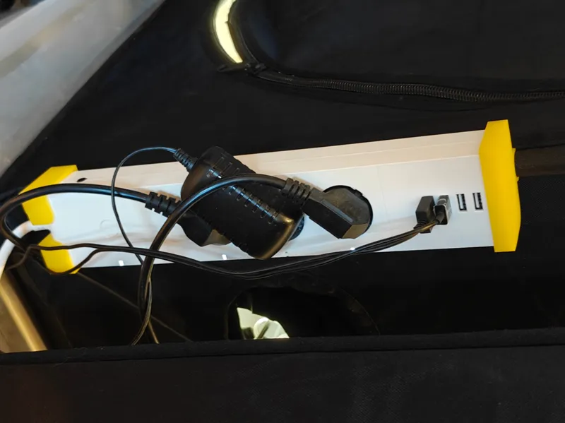 Snap on pipe holder for Lidl smart power strip