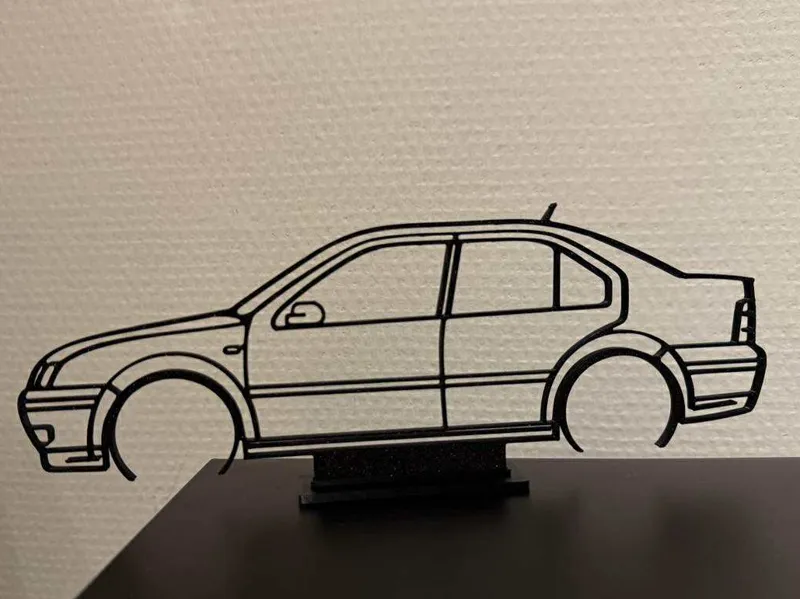 Volkswagen Jetta MK4 / Bora silhouette with stand 